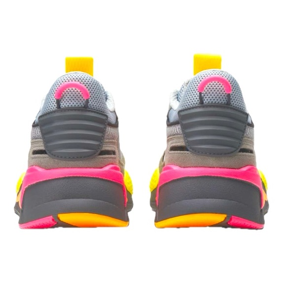 PUMA RS-X Highlighter Jr ‘High Rise Ultra Grey-Flou Pink’ Size 4.5 - Picture 4 of 12